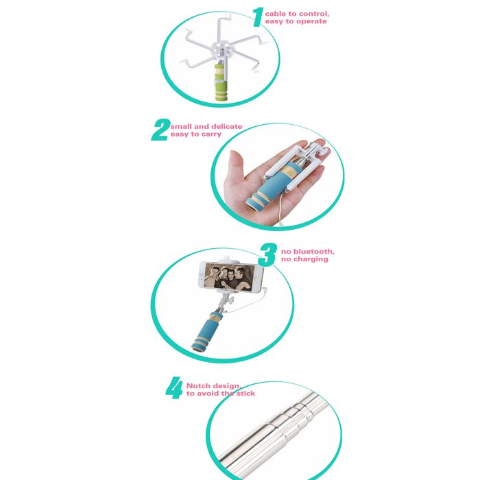 СЕЛФИ СТИК (SELFIE STICK). Селфи Стикове. Работи с Android и iPhone