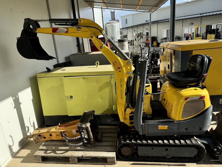 Miniexcavator 1.1 tone Wacker Neuson 2019 E08+grup hidraulic 380v HPU8
