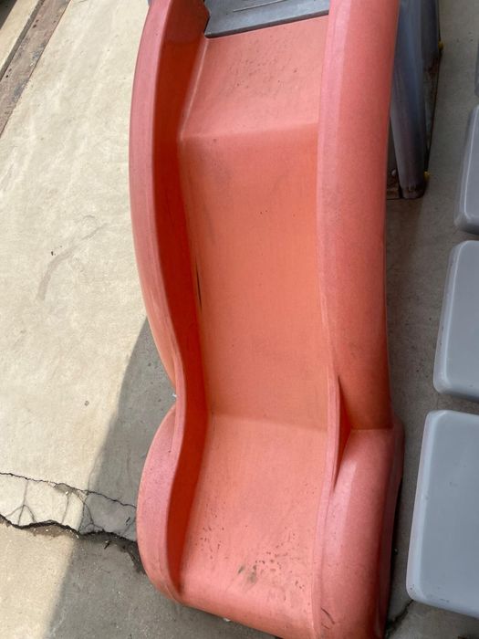 Tobogan din Plastic, cu Scări și Platformă, Lungime 4 m