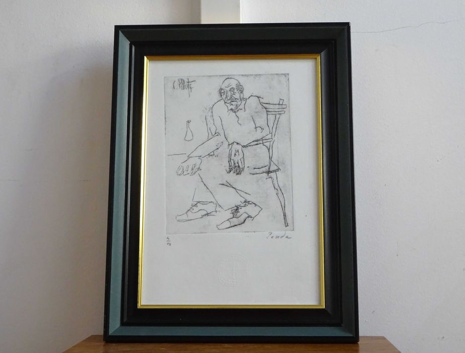 Gravura, Octavian Penda dupa Constantin Piliuta - ‘Odihna’