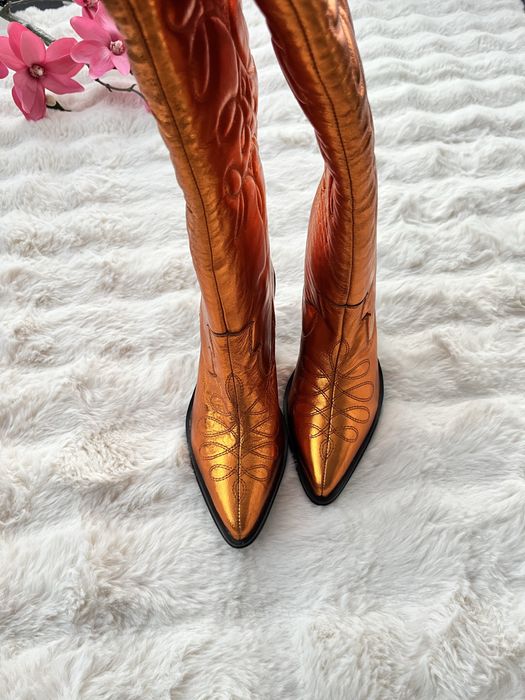 Cizme statement aurii marimea 37