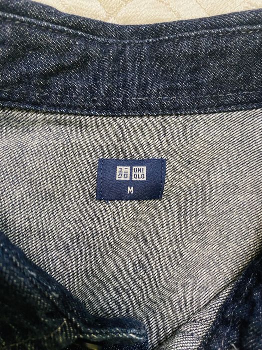 Рубашка Uniqlo, джинсовая ткань