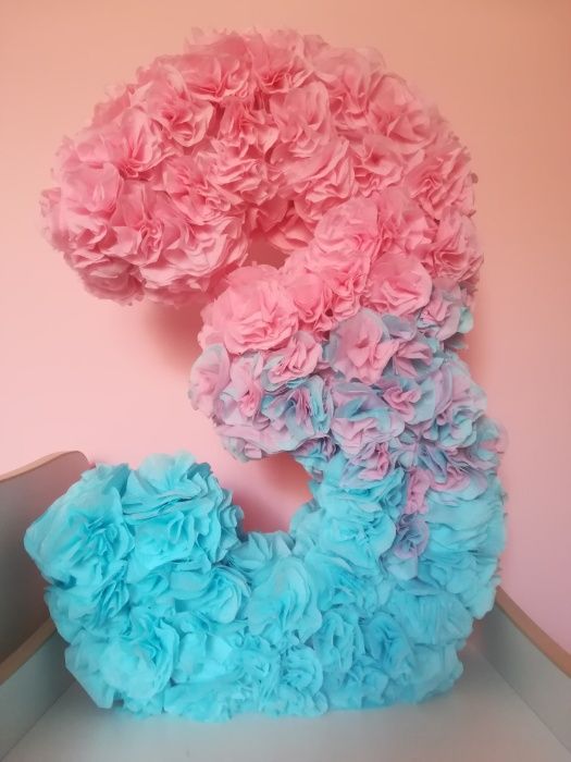 Обемна цифра 3 за рожден ден