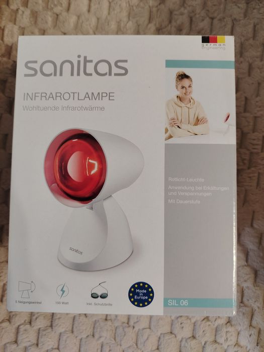 Нова инфрачервена лампа Sanitas 100 W