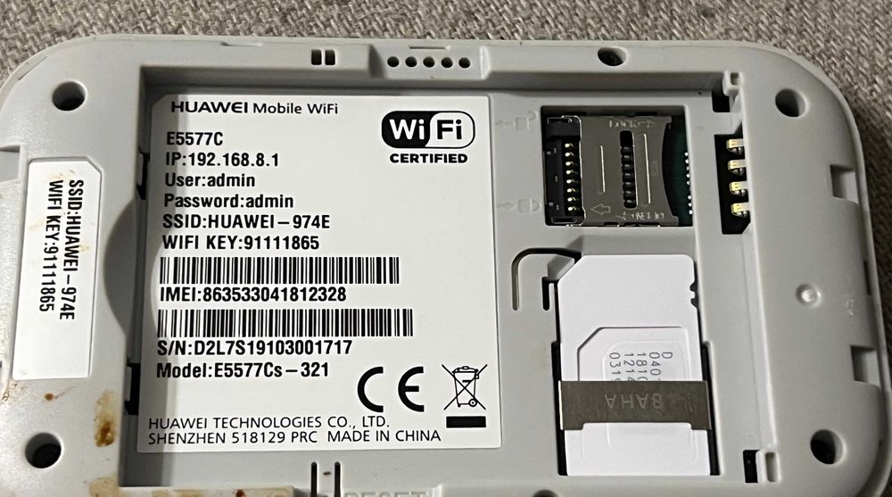 Router portabil Huawei Mobile WiFi E5577Cs 321 4G LTE