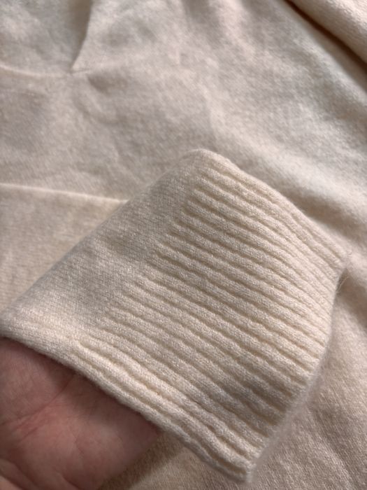 Bluza catifelata alb bej