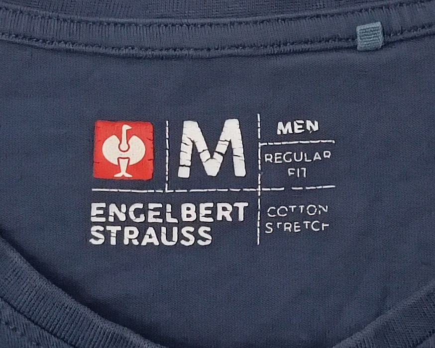 Engelbert Strauss Logo Shirt оригинална тениска M памучна фланелка