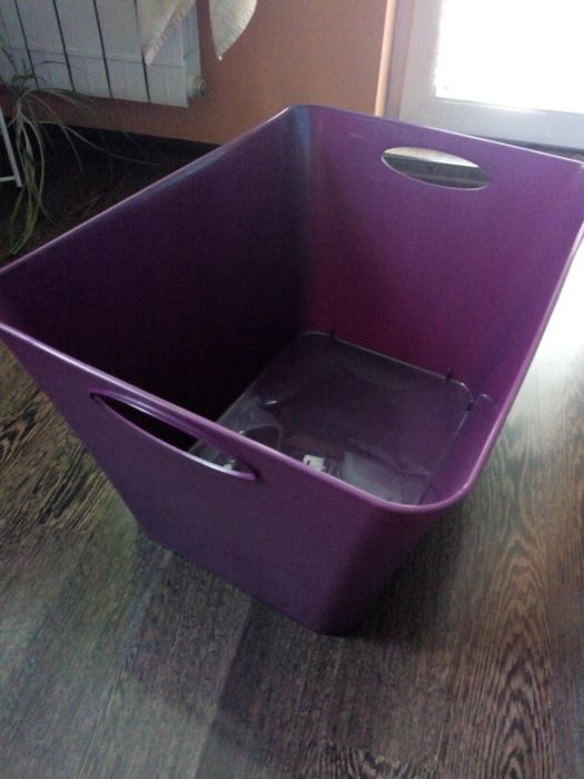 Кош за пране 48l,плетен кош от ратан,кашпа за цветя и др.