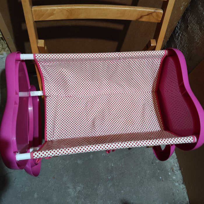 Детско кошче за кукли с подарък кукла