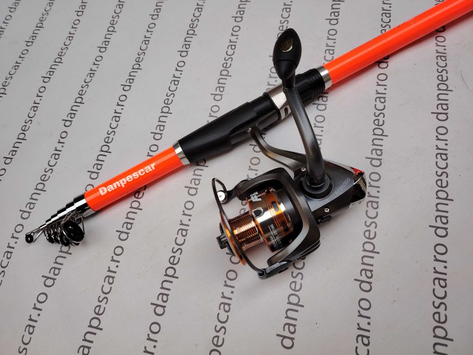 Set Lanseta Telescopice 3m 80-120gr + Mulineta FL EFB5000 6 rulmenti