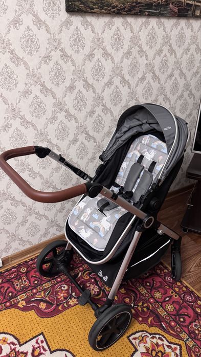 Коляска универсальная 3 в 1 TOMIX Sunny, серый