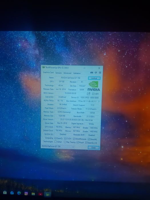 Gt730 ddr3 128bit 1gb