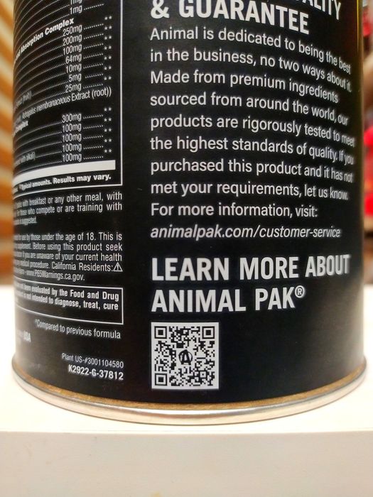 Animal Pak от Universal мощный мультивитаминный комплекс 44 пакетика.