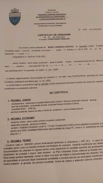 Teren Delta-Mahmudia 4794 m