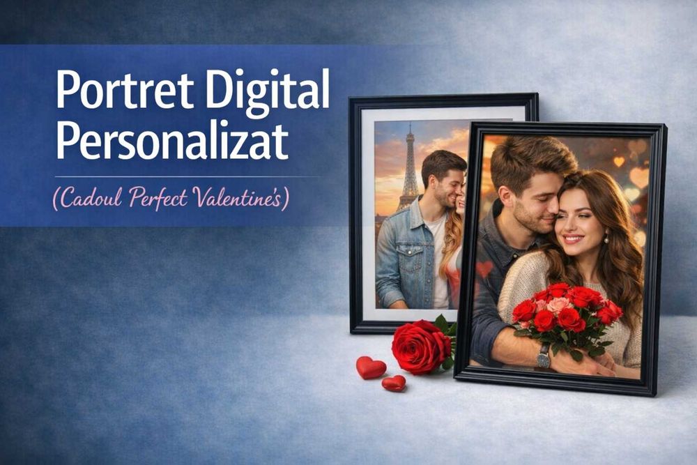 Portret Digital Personalizat - (Cadoul Perfect Valentine's)