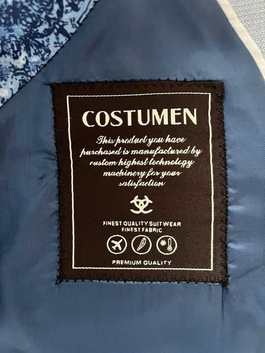 Мъжки костюм slim fit 56 размер