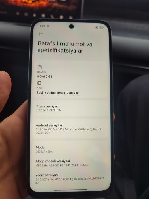 Redmi 15 sotiladi pashti yengi
