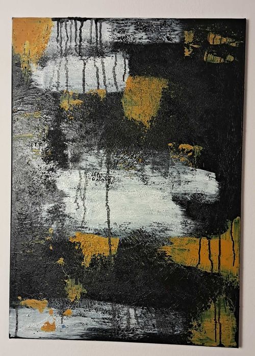 Arta abstracta,tablou pictat manual