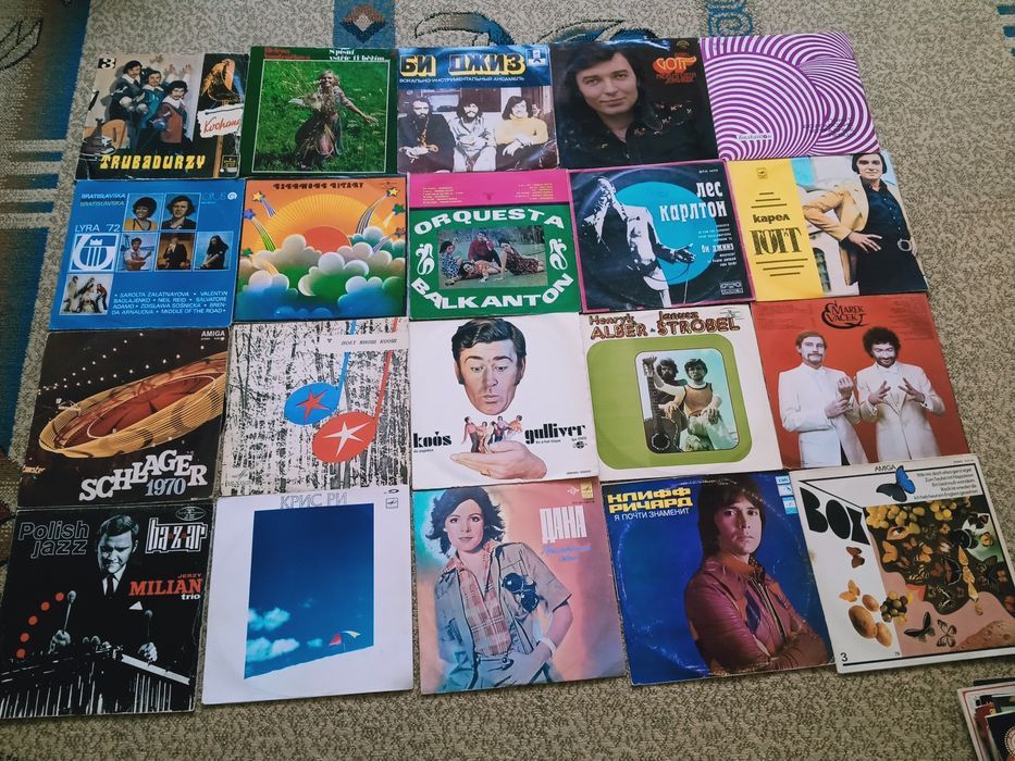 Пластинки  виниловые  СССР, разные.