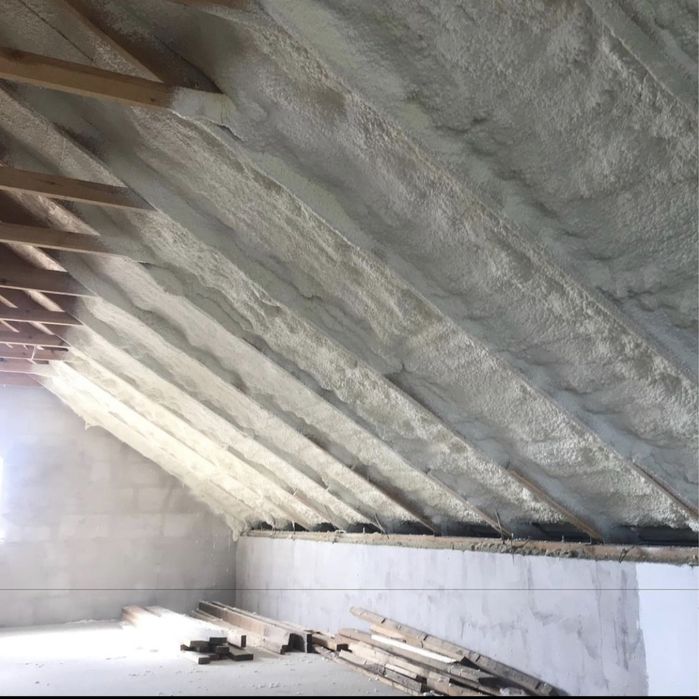 Утепление термопеной. Пенополиуретан.