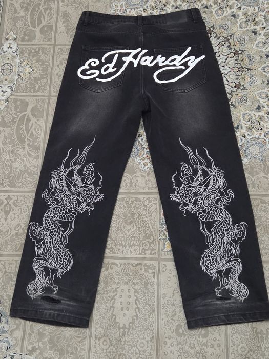 Джинсы ed hardy черные