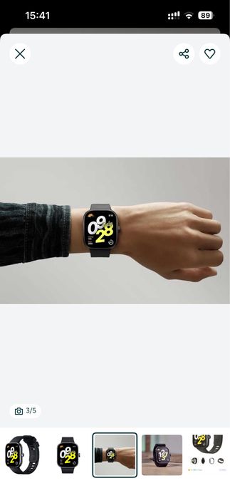 Смарт-часы Redmi Watch 4 Black Редми Вотч 4