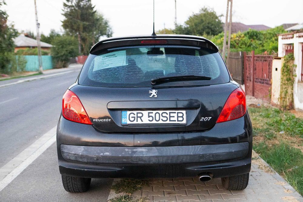 Peugeot 207 1.6 HDi 90CP 187671 km reali Euro 4 - Consum Mic, Stare Tehnica Foarte Buna, Fiscal pe loc