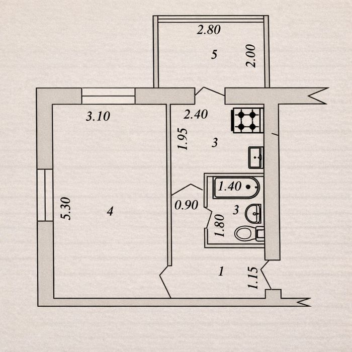 1/2/5 ‼️КИРПИЧ‼️Буюк Ипак Йули 36м2 Максим Горький метро бий