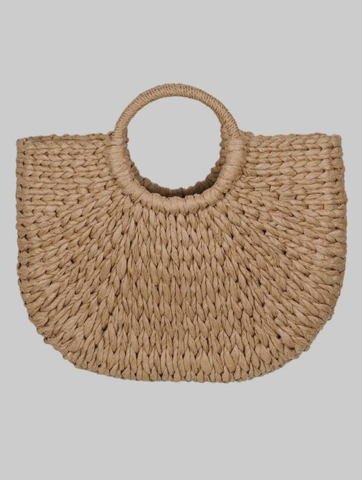 Плетена плажна чанта raffia