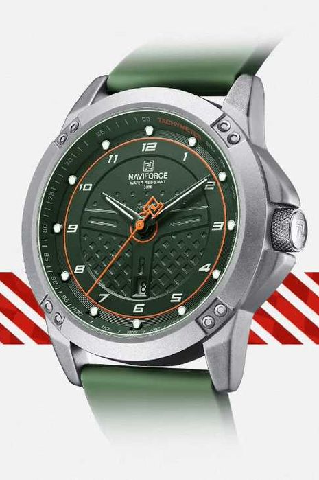 Мъжки часовник Naviforce 8031 – Green + ПОДАРЪК