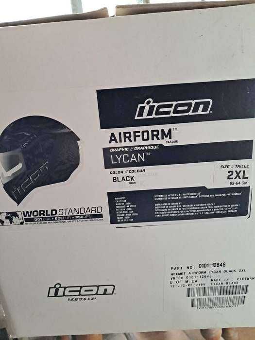 Casca moto atv ICON Airform LYCAN neagra