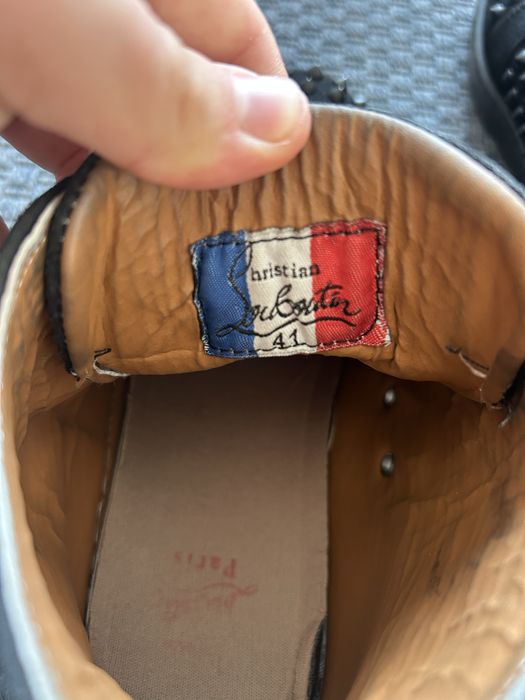 Adidași Christian Louboutin negri cu ținte – mărimea 41