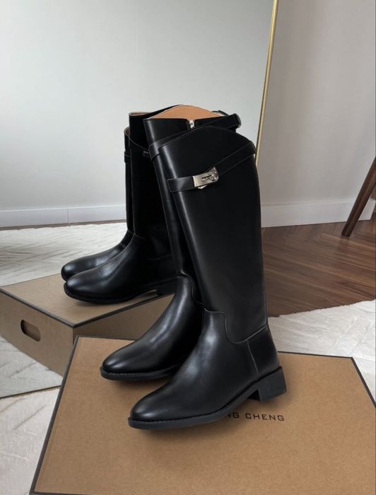 Hermes сапоги с замком размер 39