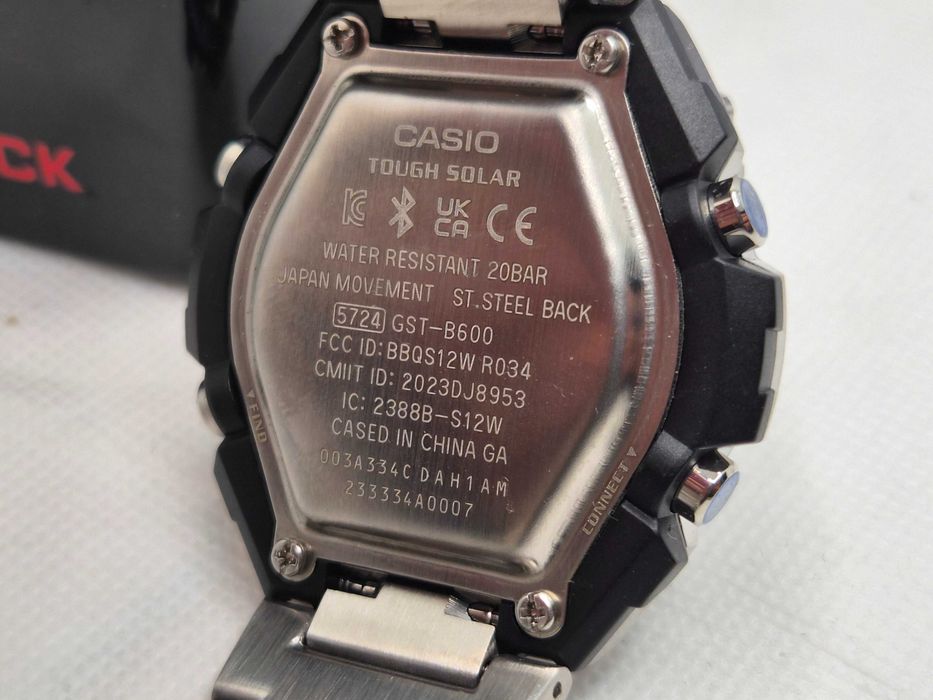 Ceas Sport Barbati Casio g shock GST B600 SILVER FULL METAL, Nou, Garantie 2 ani