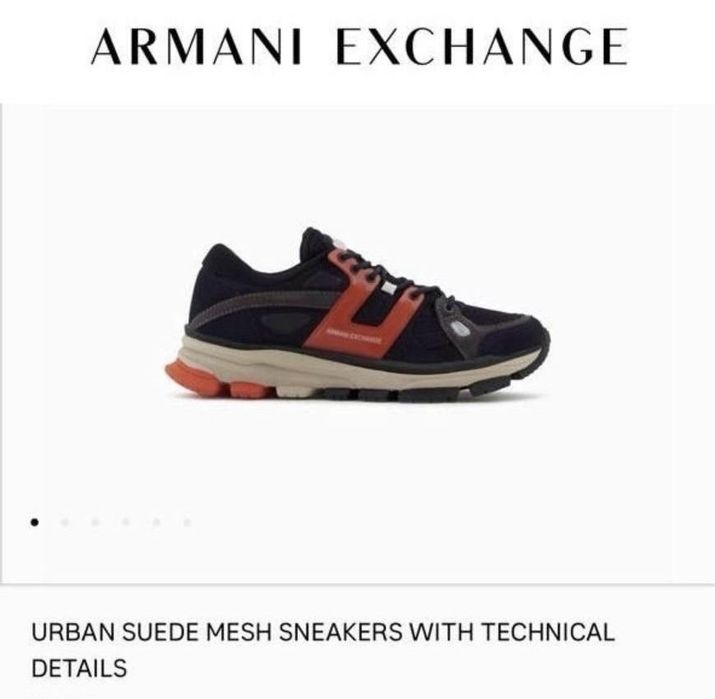 Оригинал Armani Exchange мужские кроссовки