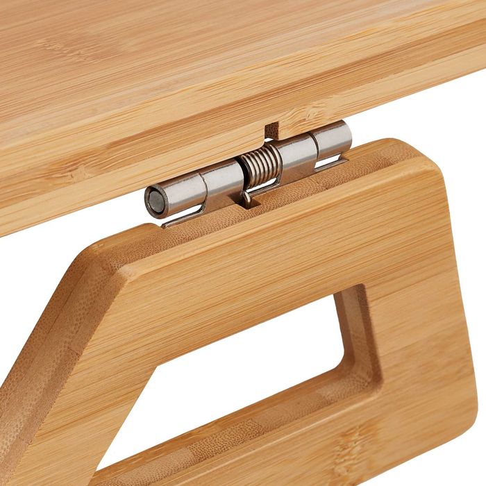 Tava de servire canapea pentru cotiera Sofabuddy din bambus 35x26.5 cm