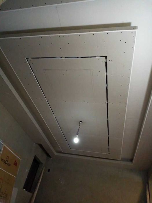Гипсокартон, монтаж гипсокартона, малярка.