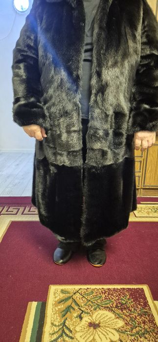 Шуба норковая цельная