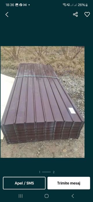 Tablă colorată maro