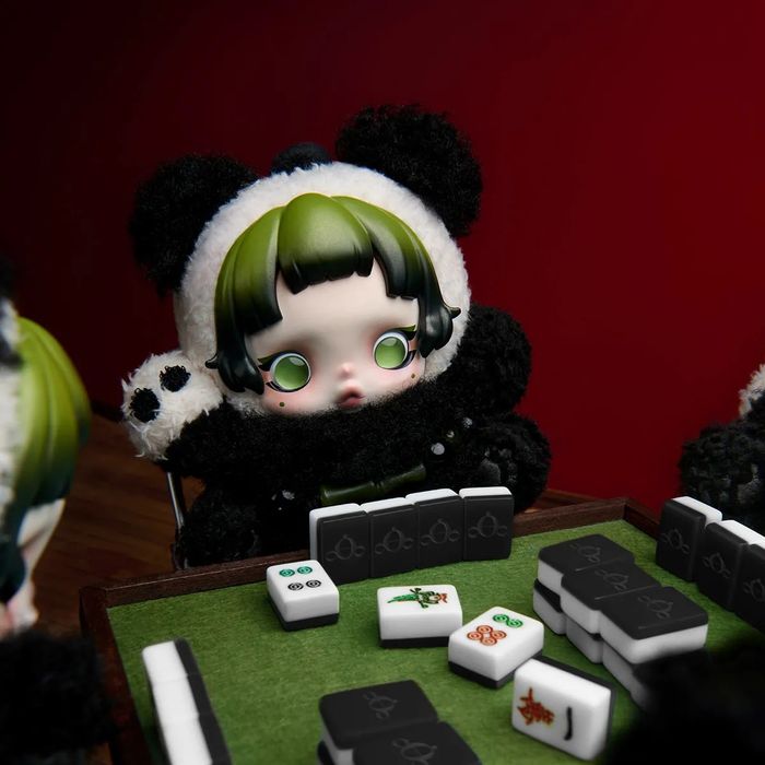 SKULLPANDA Lazy Panda Plush Doll Pendant - POP MART, 100% AUTHENTIC