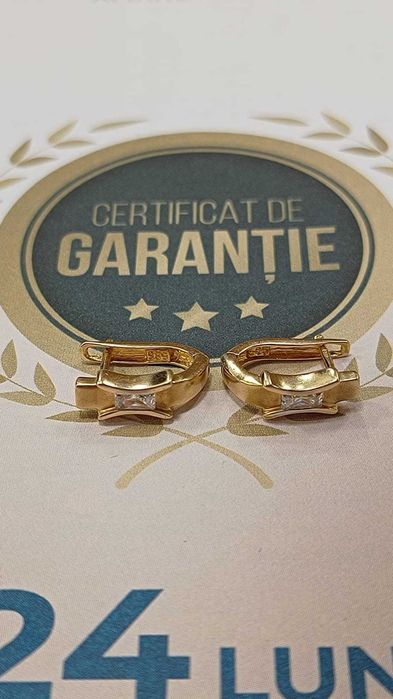 (Ag24) Cercei aur 14K 2.41gr B44597.1- Garantie 2 ani!