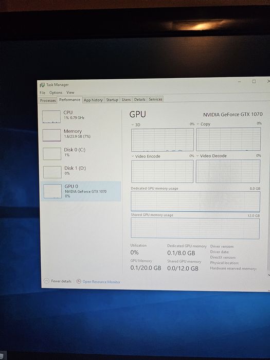 Pc low gaming  gtx 1070 8gb