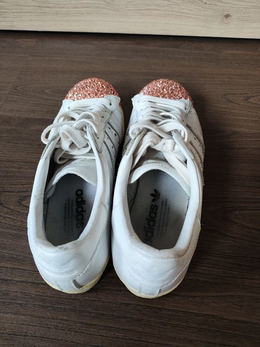 Adidas Superstar metal toe, 40 номер, естествена кожа