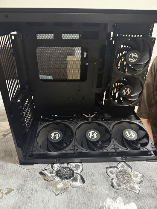 Lian Li O11D Mini V2 Flow, carcasă Midi-tower, sticlă călită - negru