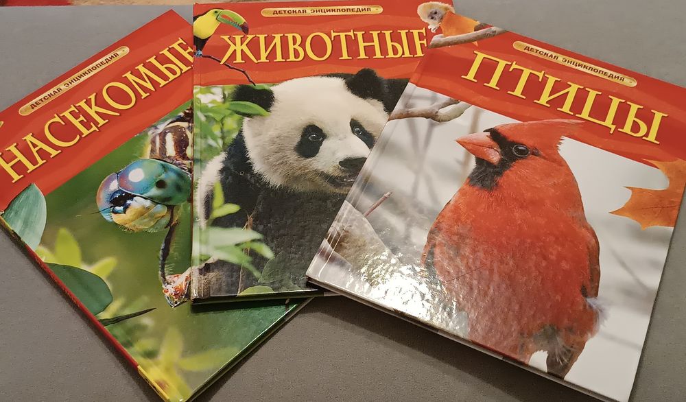 Книги кошки, динозавры