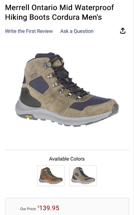 Туристически обувки MERRELL ONTARIO WATERPROOF . Номер 46