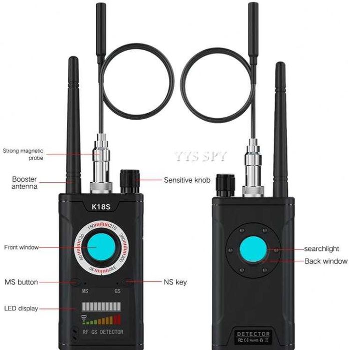 NEW Скрити Камери Детектор GPS Радио Записващи Микрофони 3D Магнитомер