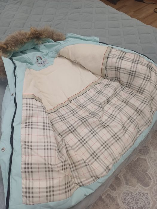 Куртка на девочку 6-9 лет зима брюки утеплённые