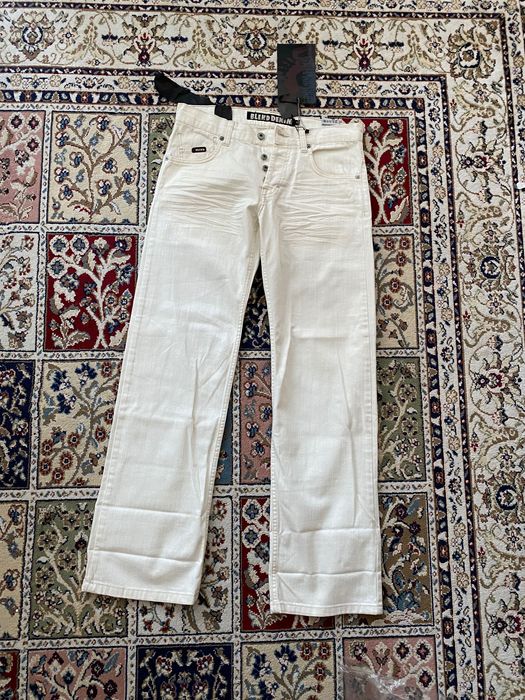 Белые джинсы, низкая посадка