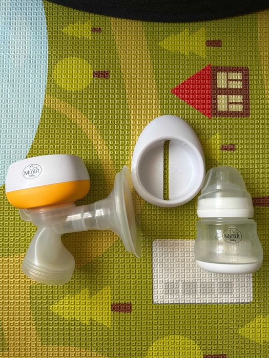 Pompa san electrica Minut Baby cu biberon, acumulator si cablu USB